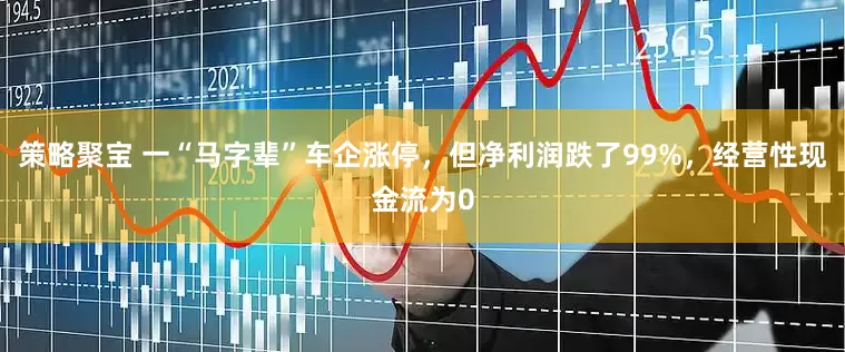 策略聚宝 一“马字辈”车企涨停，但净利润跌了99%，经营性现金流为0